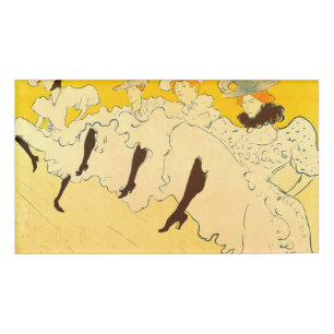 Badge D'identification Affiche de la danseuse jaune de Toulouse Lautrec