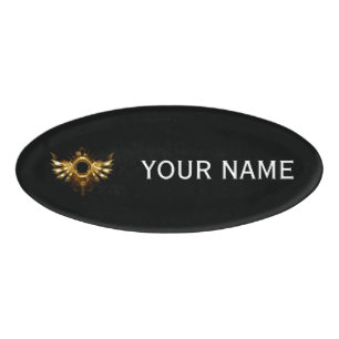 Badge D'identification Ailes de Steampunk