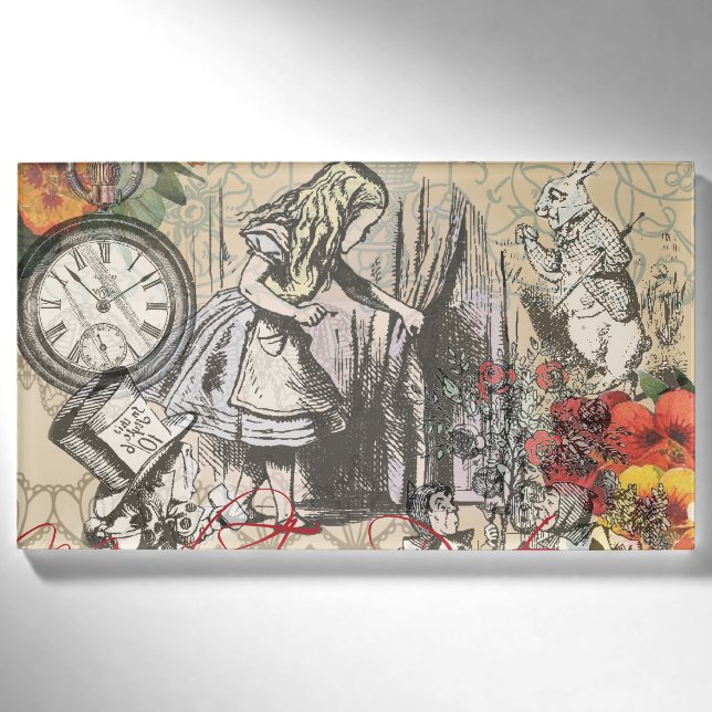 Badge D'identification Alice au pays des merveilles Rideau Art classique (Devant)