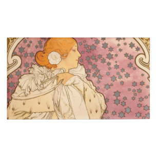 Badge D'identification Alphonse Mucha La Dame Aux Camelias : Art Nouveau