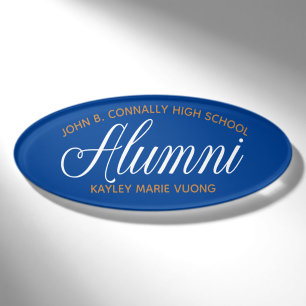 Badge D'identification Alumi Blue Gold Lycée sur mesure