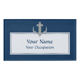 Badge D'identification Ancre celtique 1