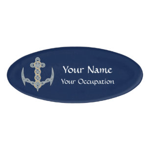 Badge D'identification Ancre celtique 1