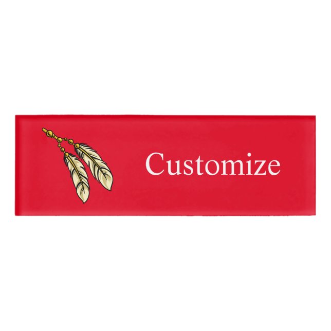 Badge D'identification Apache Feathers Thunder_Cove (Devant)