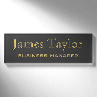 Badge D'identification Approvisionnement commercial promotionnel Gold Nom