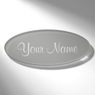 Badge D'identification Argentée