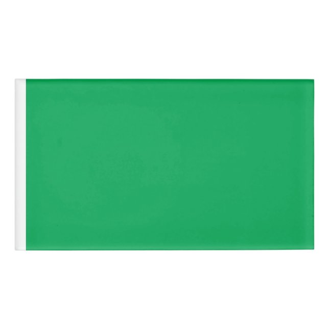 Badge D'identification Arrière - plan vert remarquable avec conception de (Devant)