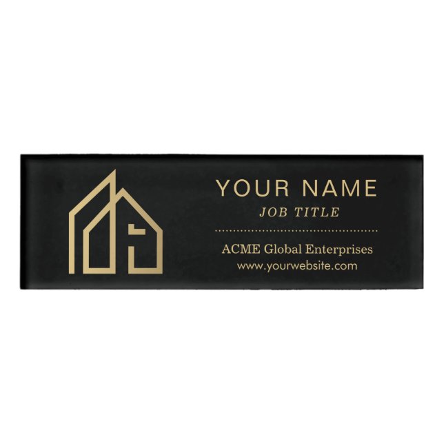 Badge D'identification Articles promotionnels Immobilier moderne (Devant)