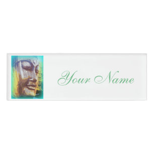 Badge D'identification aura verte Bouddha