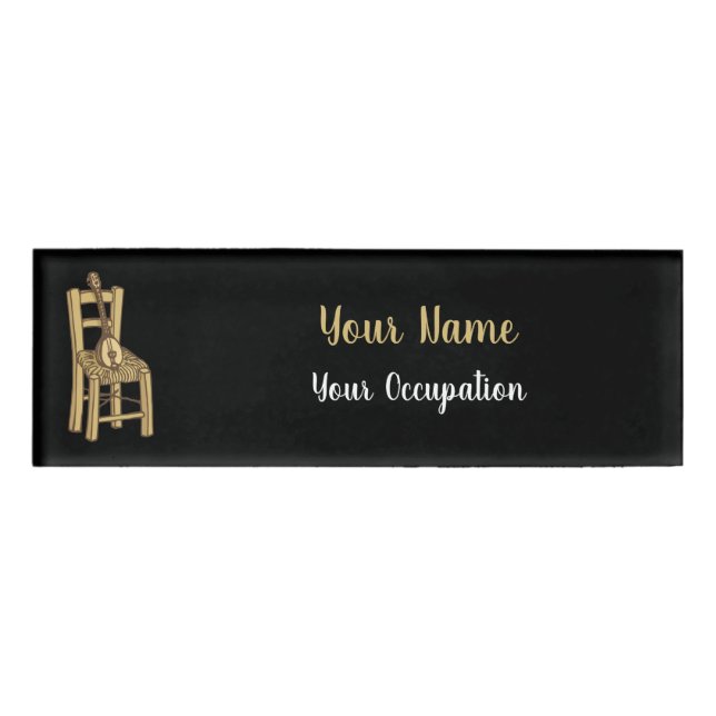 Badge D'identification Baglama sur la chaise (Devant)