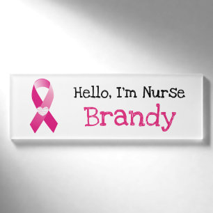 Badge D'identification Balise Bonjour personnalisée, Infirmière Im