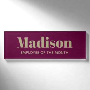 Badge D'identification Balise de nom d'employé personnalisé de police en 