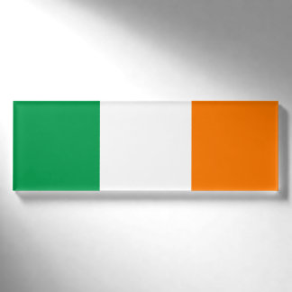 Badge D'identification Balise de nom du drapeau de l'Irlande