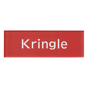 Badge D'identification Balise de nom Kringle