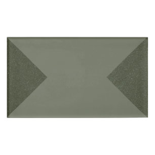 Badge D'identification Balise de nom Moss Green Corners - Personnalisable