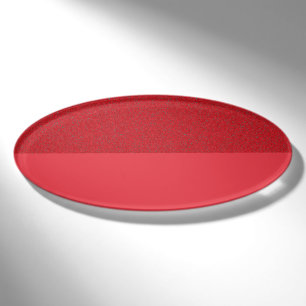 Badge D'identification Balise Demi-Texture Tomate rouge ovale - Personnal