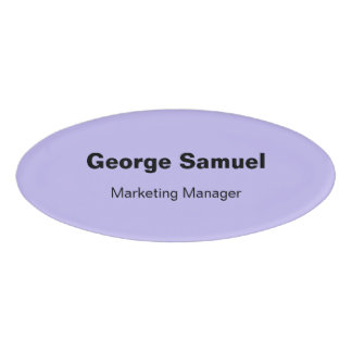Badge D'identification Balise Nom de l'employé d'entreprise simple