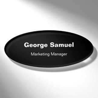 Badge D'identification Balise Nom de l'employé d'entreprise simple