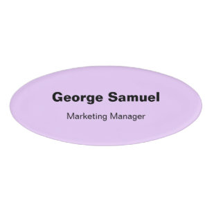 Badge D'identification Balise Nom de l'employé d'entreprise simple