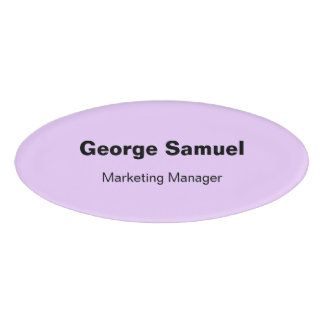 Badge D'identification Balise Nom de l'employé d'entreprise simple