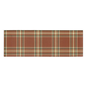 Badge D'identification Balise Nom Tartan Brown