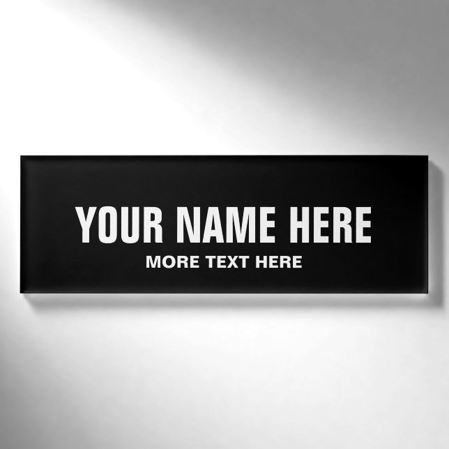 Badge D'identification Balises de nom magnétique personnalisées pour l'év (Devant)
