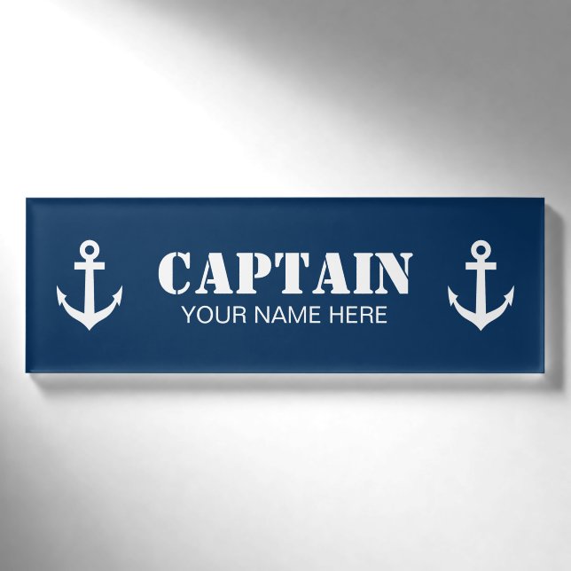 Badge D'identification Balises magnétiques personnalisées pour les marins (Devant)