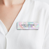 Base simple Faux Holographique Titre moderne