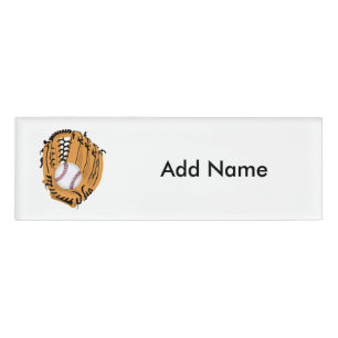 Badge D'identification Baseball Mitt et Ball