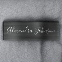 Black Metallic Foil Entreprise moderne
