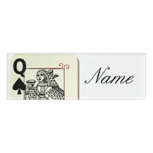Badge D'identification Black Queen of Spades Black Thunder_Cove