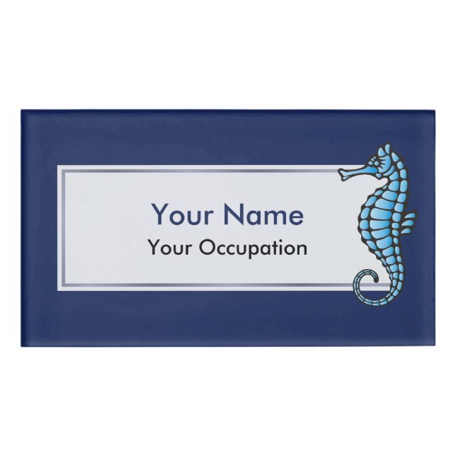 Badge D'identification Bleu marin (Devant)