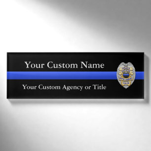 Badge D'identification Blue Line mince maintiennent l'ordre l'insigne de