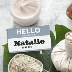 Badge D'identification Bonjour Mon Nom Est Customisé Infirmière Étudiante