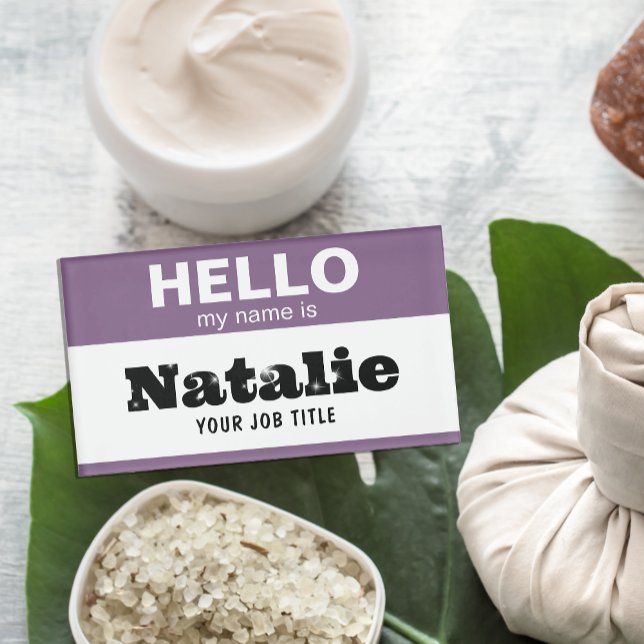 Badge D'identification Bonjour Mon Nom Est Customisé Infirmière Étudiante (Créateur téléchargé)