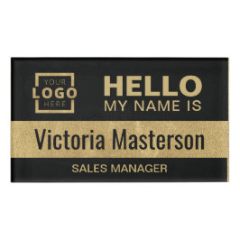 Badge D'identification Bonjour Mon Nom Est - Employé Personnalisé