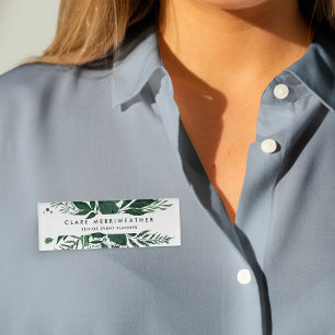 Badge D'identification Botanique sauvage