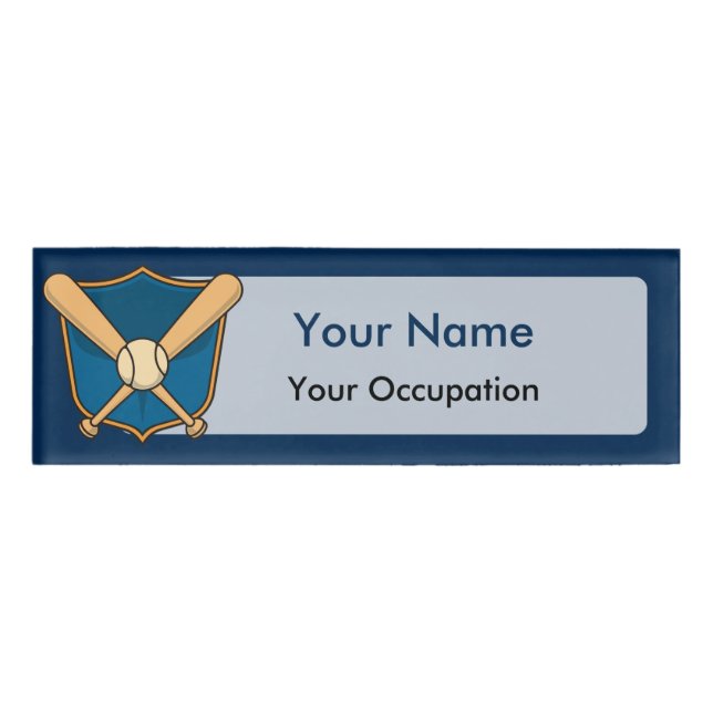 Badge D'identification Bouclier de baseball (Devant)