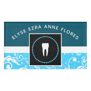 Badge D'identification bureau professionnel de dentiste de damas