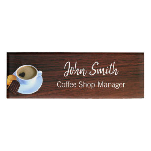 Badge D'identification Café Café Coeur Coeur en mousse Café Boutique