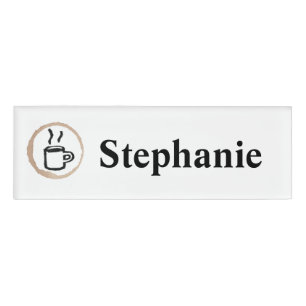 Badge D'identification Café personnalisé de barman de café