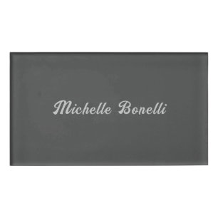 Badge D'identification Calligraphie moderne minimaliste professionnelle g