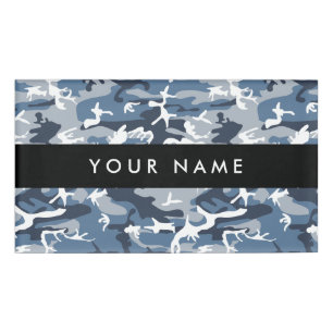 Badge D'identification Camo bleu, Camo d'hiver, Camouflage neige, Militai