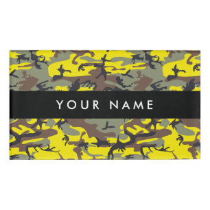 Badge D'identification Camo jaune et marron, Camouflage, Militaire, Armée