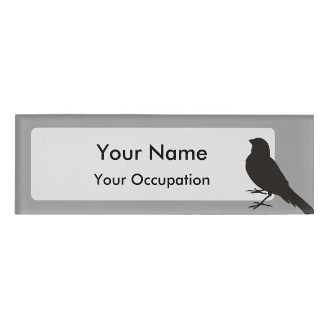 Badge D'identification Canari debout (Devant)