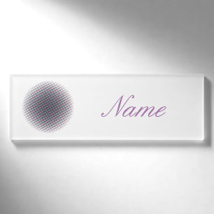 Badge D'identification Cercle Pulsant en Demi-teinte Abstrait Thunder_Cov