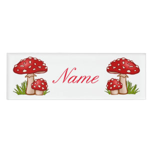 Badge D'identification Champignons de la Red Amanita Thunder_Cove