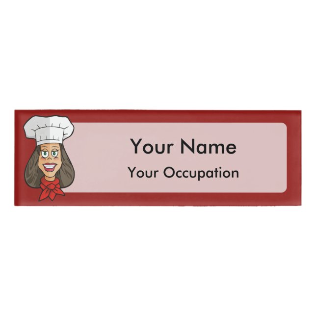 Badge D'identification Chef femme (Devant)