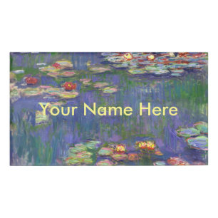 Badge D'identification Chefs-d'œuvre de peinture de Nymphéas de Monet