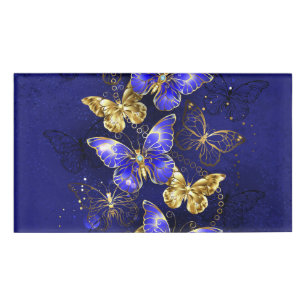 Badge D'identification Composition avec les papillons Sapphire